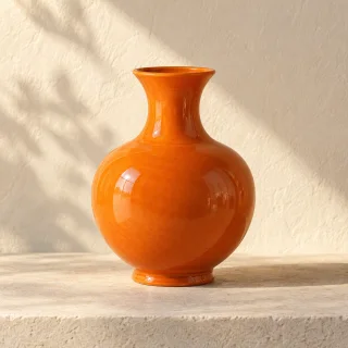 Editorial illustration of a separate ceramic vase